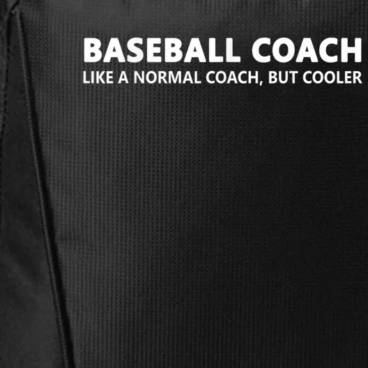 Funny Baseball Trainer Definition Baseball Coach City Backpack