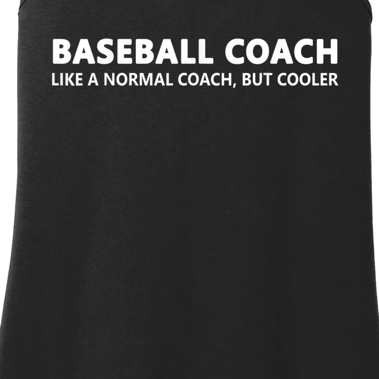 Funny Baseball Trainer Definition Baseball Coach Ladies Essential Tank