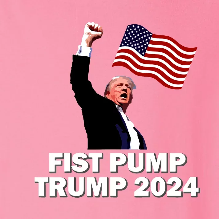 Fist Bump Trump 2024 Toddler Long Sleeve Shirt