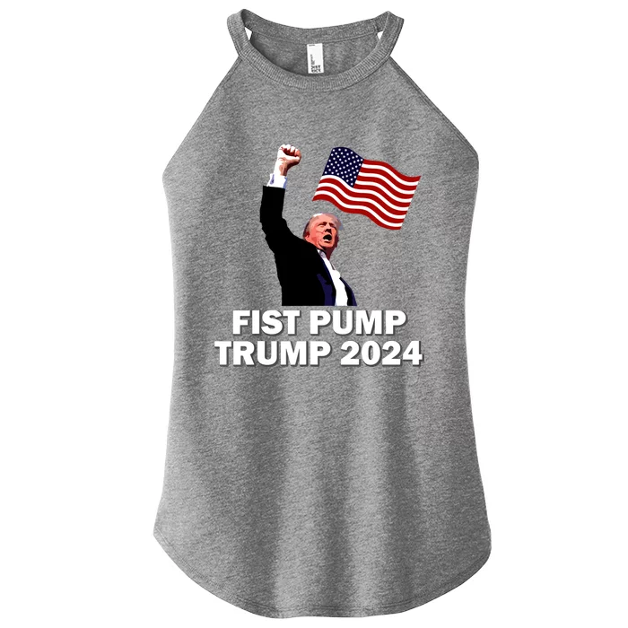 Fist Bump Trump 2024 Women’s Perfect Tri Rocker Tank