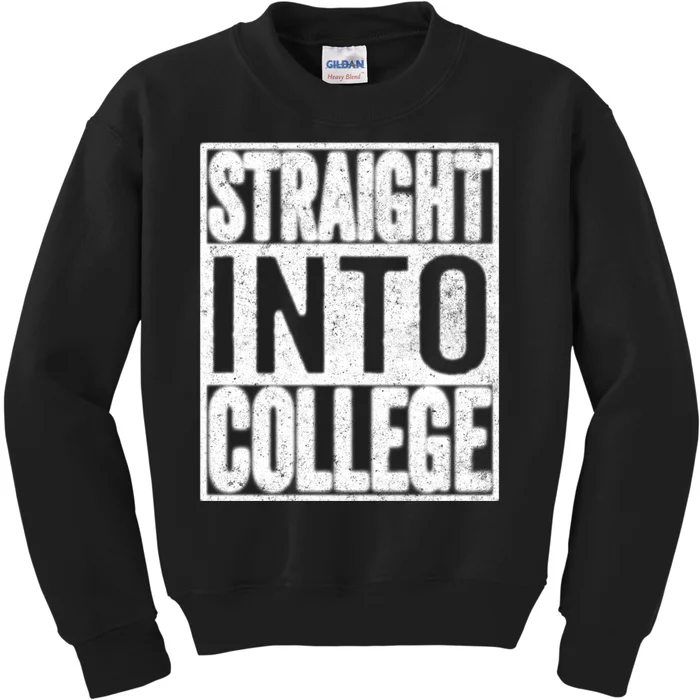 Funny Back To School Shirts Straight Into College Kids Sweatshirt