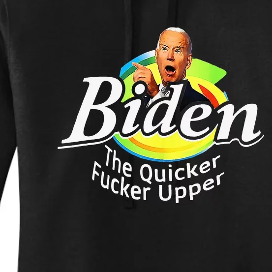 Funny Biden The Quicker FEr Upper Women's Pullover Hoodie