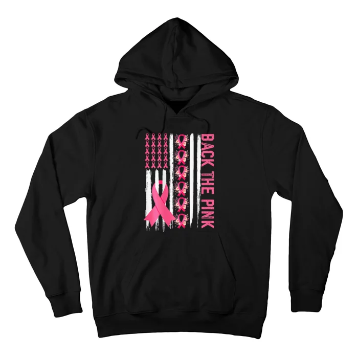 Flag Back The Pink Breast Cancer Awareness Hoodie