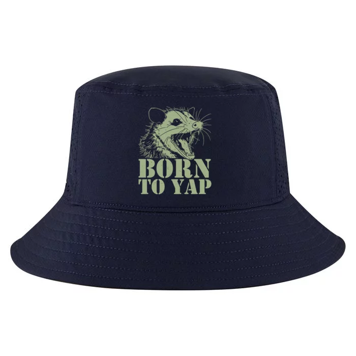 Funny Born To Yap Opossum Cool Comfort Performance Bucket Hat