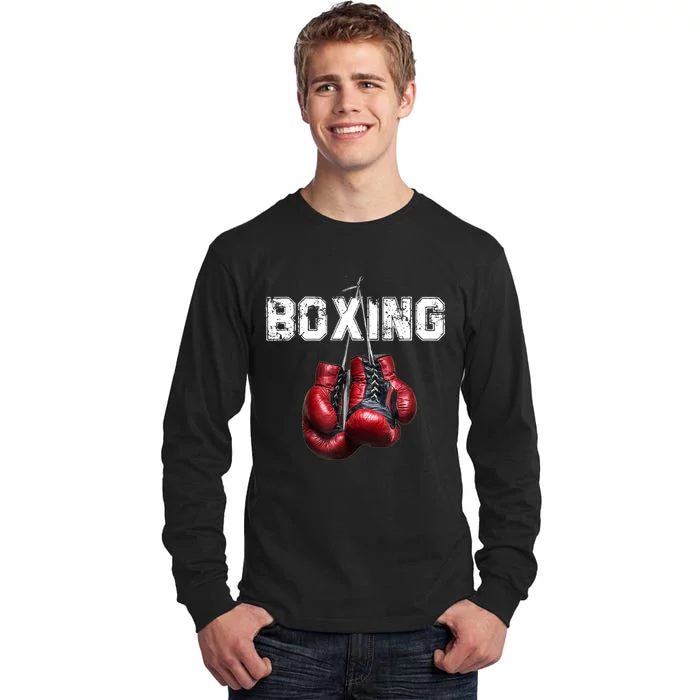 Funny Boxing TShirt I Love Boxing Tshirt Tall Long Sleeve T-Shirt