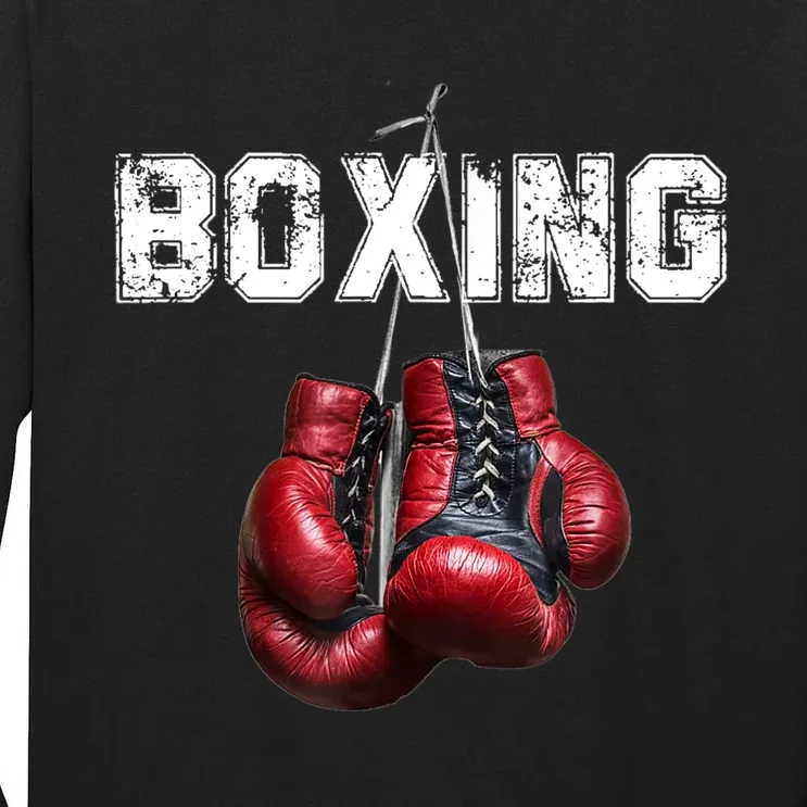 Funny Boxing TShirt I Love Boxing Tshirt Tall Long Sleeve T-Shirt