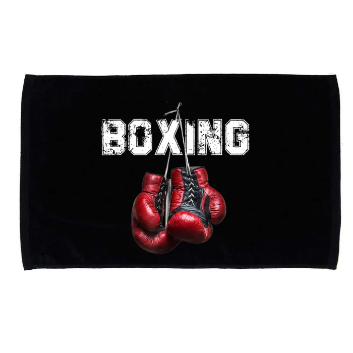 Funny Boxing TShirt I Love Boxing Tshirt Microfiber Hand Towel