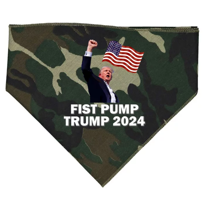 Fist Bump Trump 2024 USA-Made Doggie Bandana