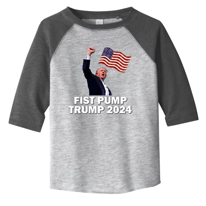 Fist Bump Trump 2024 Toddler Fine Jersey T-Shirt