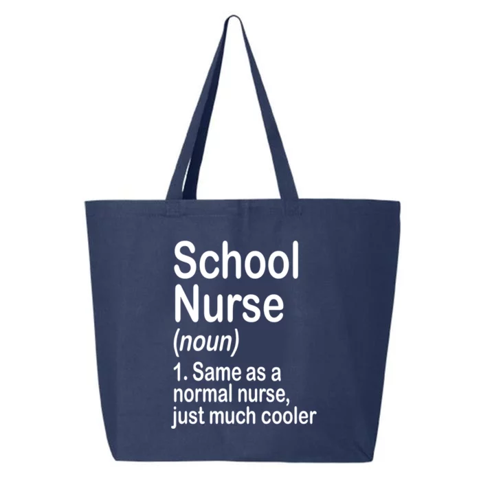 Funny Back To School First Day Nurse School Nurse Definition Gift 25L Jumbo Tote