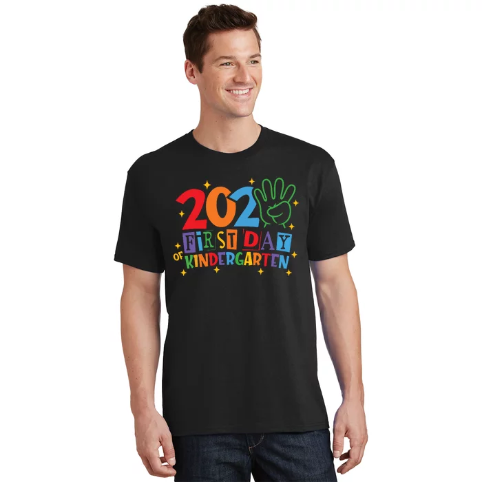 Funny Back To School Happy First Day Of Kindergarten 2024 T-Shirt