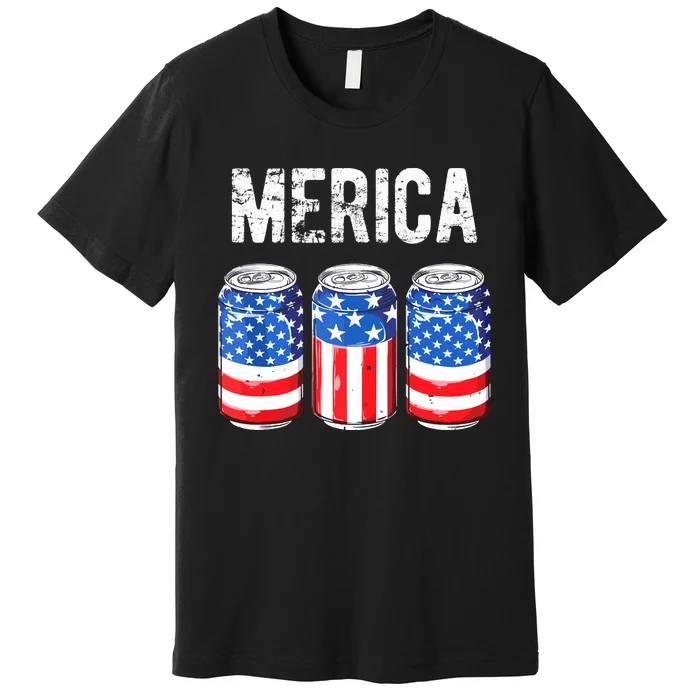 Freedom Beer That’s Why I’m Here American Flag 4th Premium T-Shirt