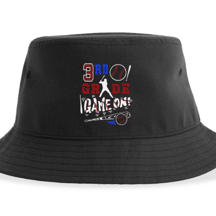 Funny Back To School Baseball Third Grade 3rd Grade Gift Sustainable Bucket Hat