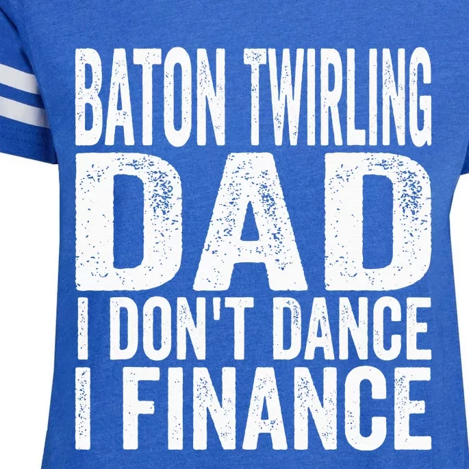 Funny Baton Twirling DAD Baton Twirling Enza Ladies Jersey Football T-Shirt