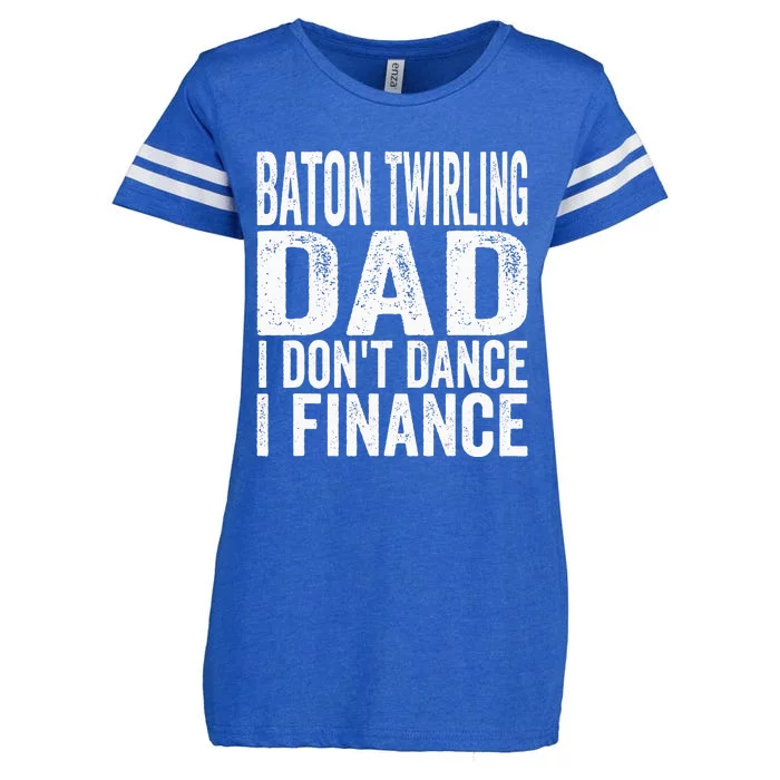 Funny Baton Twirling DAD Baton Twirling Enza Ladies Jersey Football T-Shirt