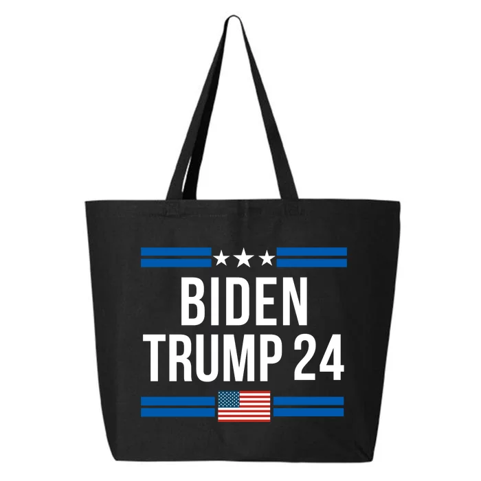 Funny Biden Trump Ticket 2024 President Biden And Vice President Trump 25L Jumbo Tote