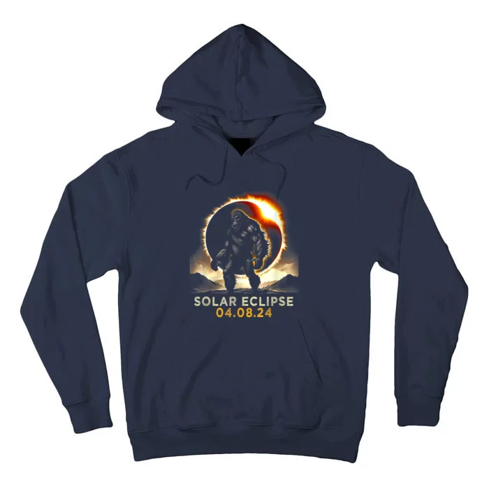 Funny Bigfoot Total Solar Eclipse 4.08.2024 Apparel Tall Hoodie