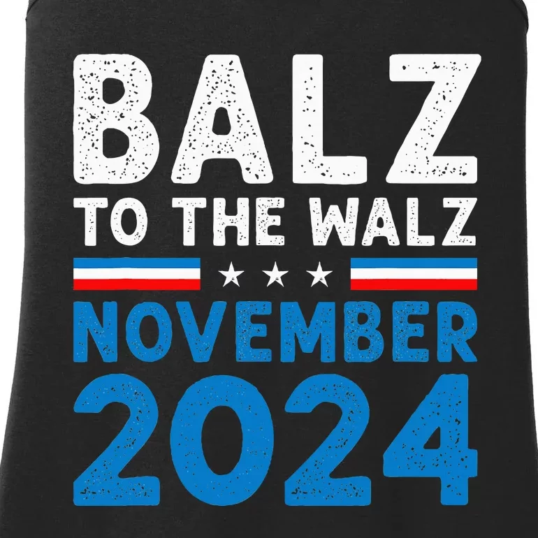 Funny Balz To The Walz Kamala Harris Tim Walz 2024 Ladies Essential Tank