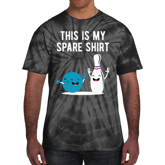 Funny Bowling This Is My Spare Bowler Bowl Sport Gift Tie-Dye T-Shirt