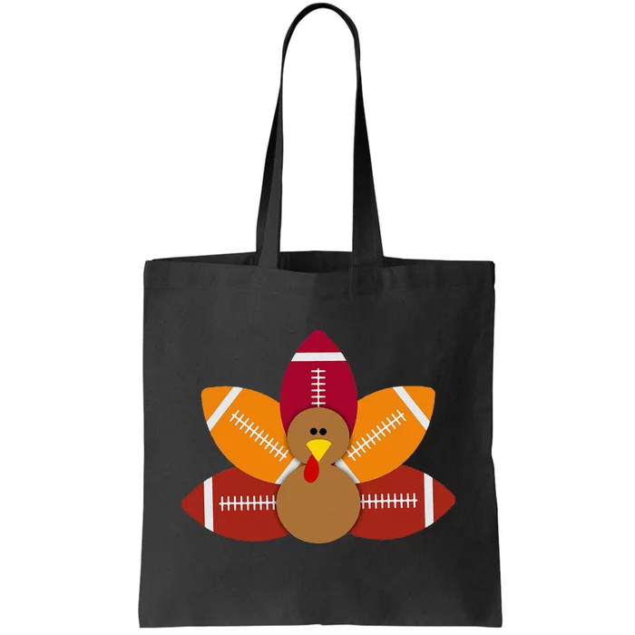 Funny Baby Turkey And Football Balls Sport Lovers Tote Bag