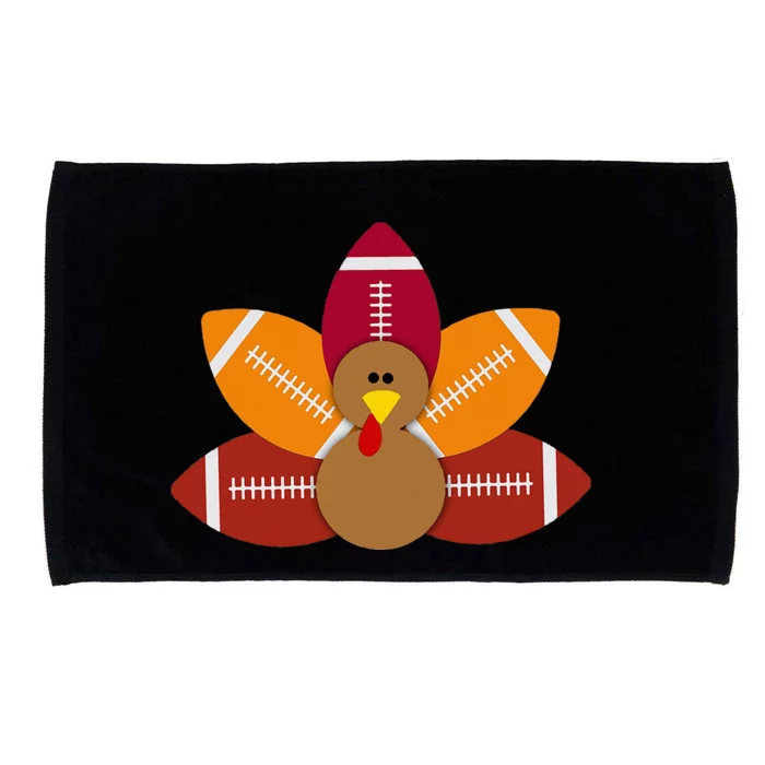 Funny Baby Turkey And Football Balls Sport Lovers Microfiber Hand Towel