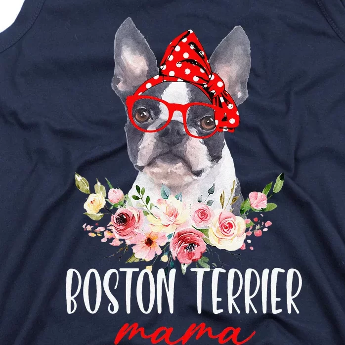 Funny Boston Terrier Mom Dog Lovers Mothers Day Gifts Tank Top