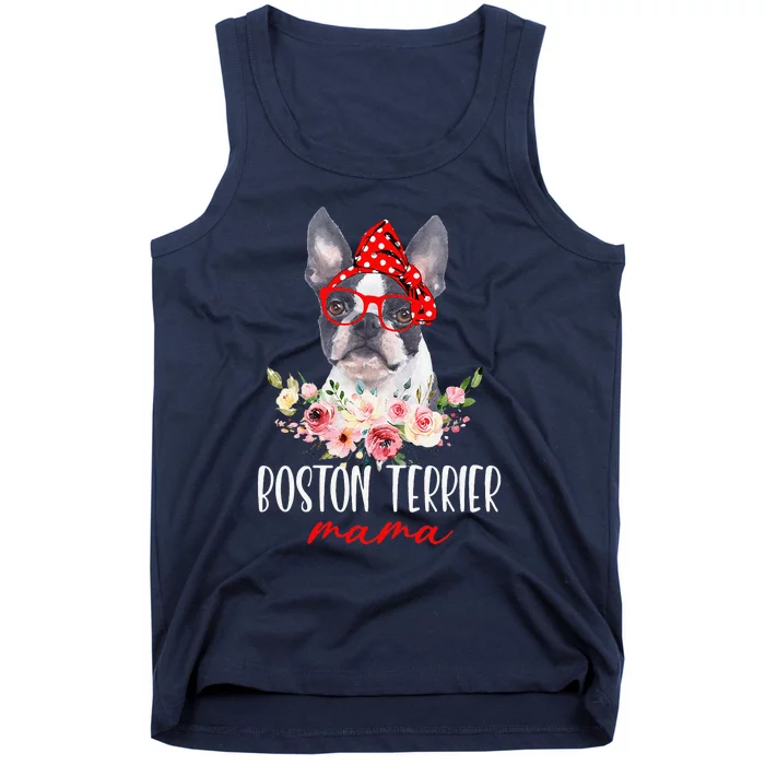 Funny Boston Terrier Mom Dog Lovers Mothers Day Gifts Tank Top