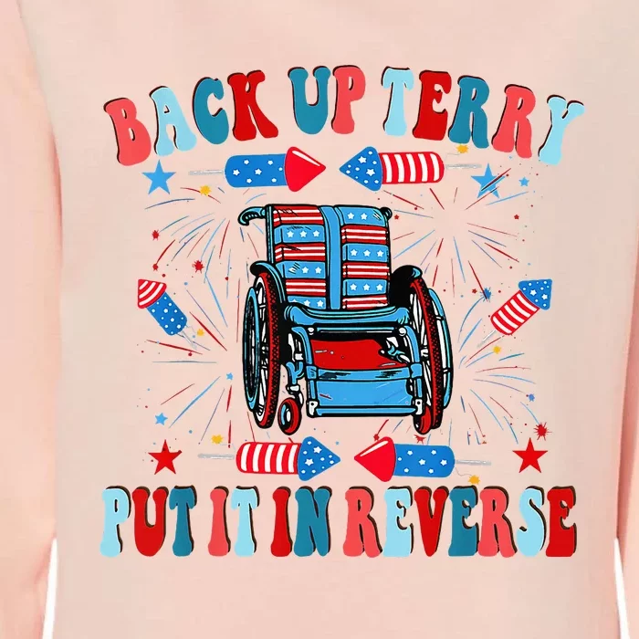 Funny Back Up Terry Put It In Reverse Firework 4th Of July Womens California Wash Sweatshirt