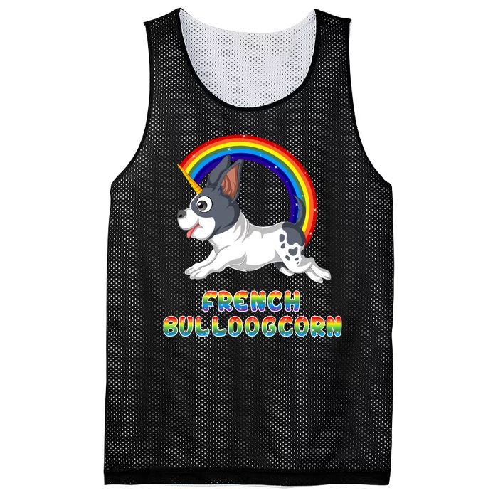 French Bulldog Unicorn Mesh Reversible Basketball Jersey Tank