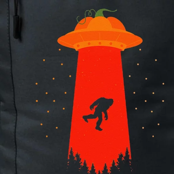 Funny Bigfoot UFO Abduction Alien Sasquatch Halloween Gifts Daily Commute Backpack