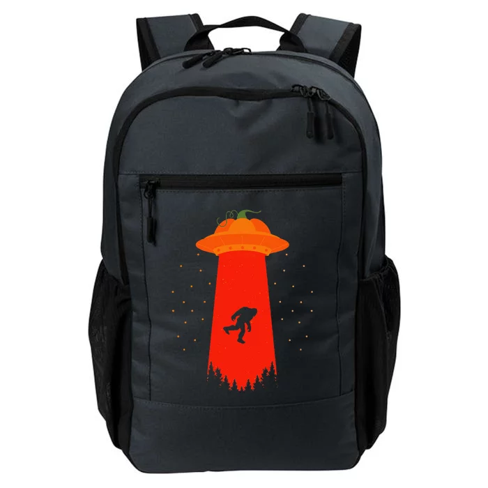 Funny Bigfoot UFO Abduction Alien Sasquatch Halloween Gifts Daily Commute Backpack