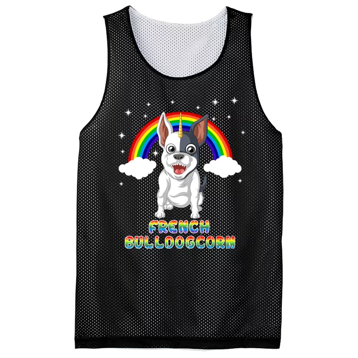 French Bulldog Unicorn Mesh Reversible Basketball Jersey Tank