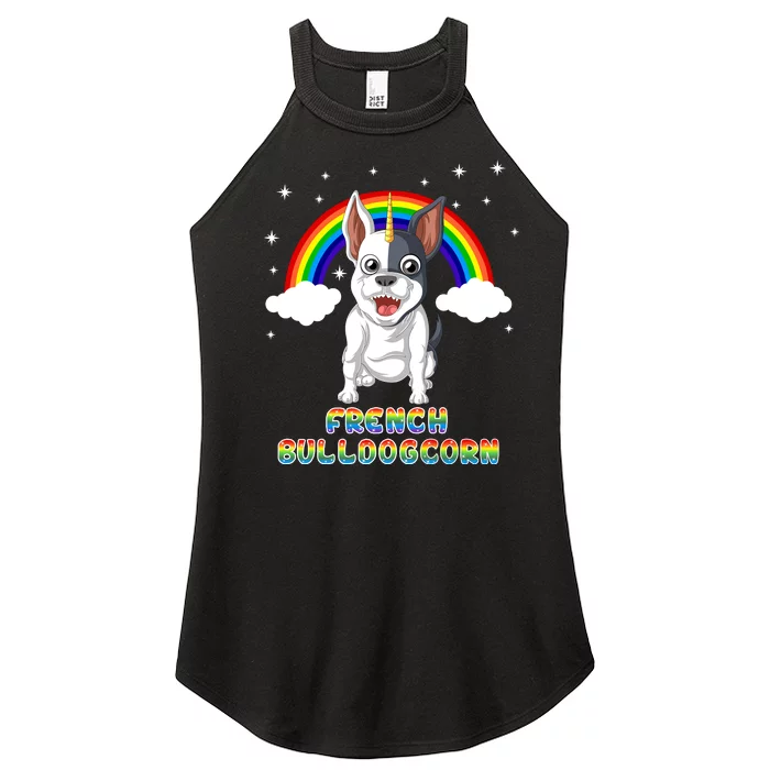 French Bulldog Unicorn Women’s Perfect Tri Rocker Tank