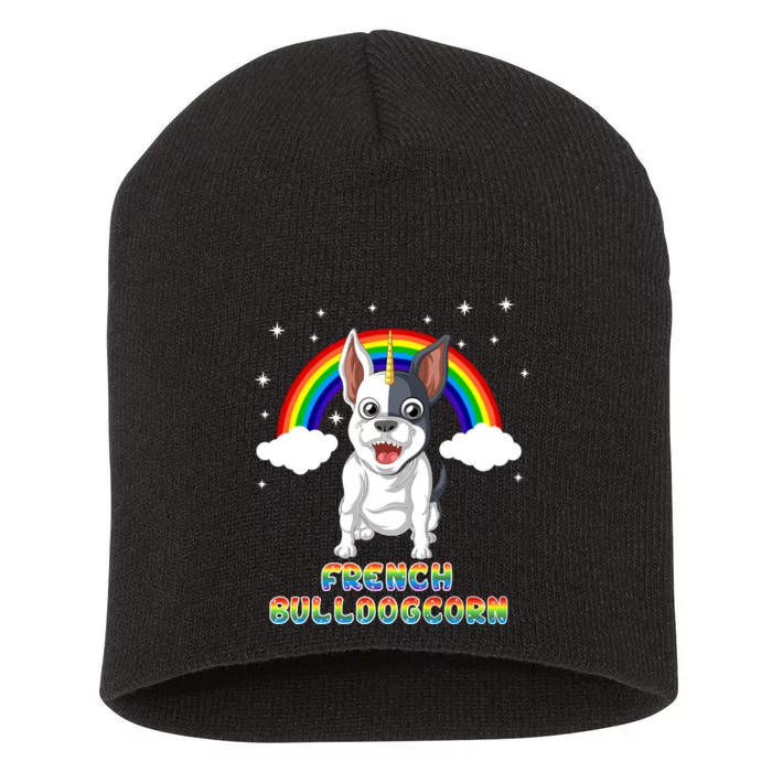 French Bulldog Unicorn Short Acrylic Beanie