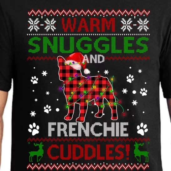 French Bulldog Ugly Christmas Sweater Xmas Pajama Dog Lover Gift Pajama Set