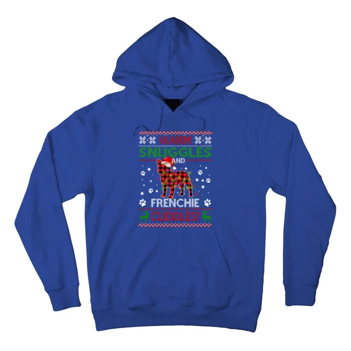 French Bulldog Ugly Christmas Sweater Xmas Pajama Dog Lover Gift Tall Hoodie