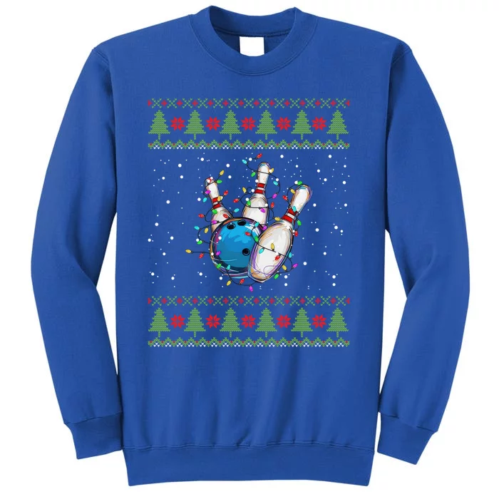 Funny Bowling Ugly Christmas Sweater Sport Bowls Xmas Gift Sweatshirt