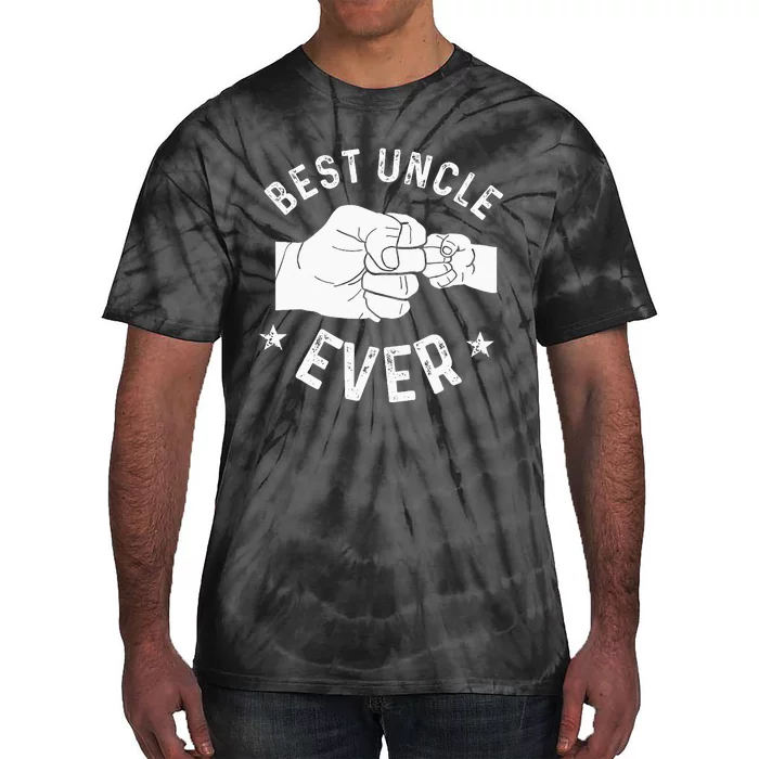 Funny Best Uncle Ever Fist Bump Tie-Dye T-Shirt