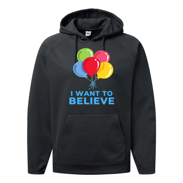 Funny Balloon UFO China Hoax Fake News Performance Fleece Hoodie