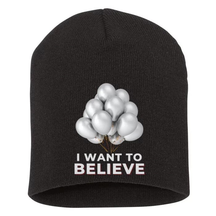 Funny Balloon UFO China Hoax Fake News Short Acrylic Beanie