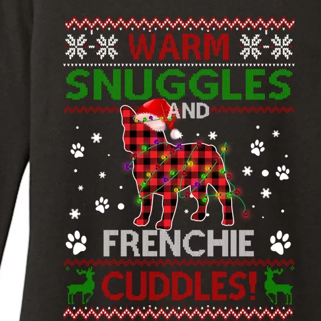 French Bulldog Ugly Christmas Sweater Xmas Pajama Dog Lover Meaningful Gift Womens CVC Long Sleeve Shirt