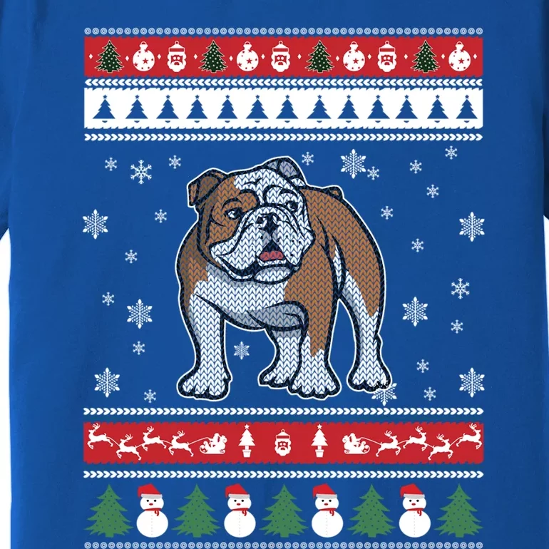 French Bulldog Ugly Christmas Funny Gift Funny Gift Premium T-Shirt