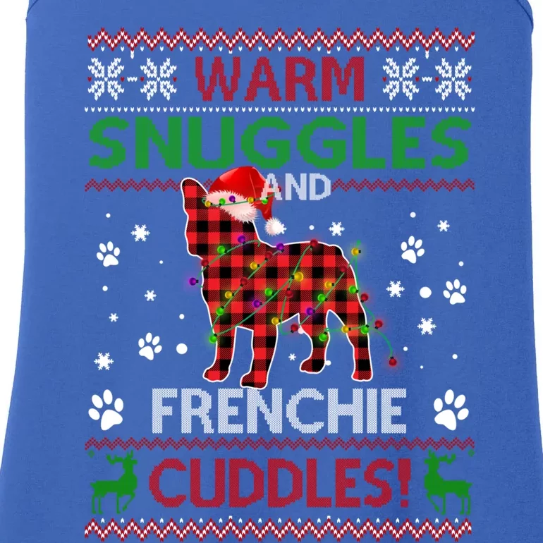 French Bulldog Ugly Christmas Sweater Xmas Pajama Dog Lover Gift Ladies Essential Tank