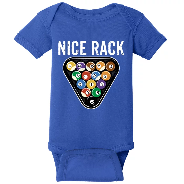 Funny Billiards Vintage 8 Ball Pool Player Nice Rack Great Gift Baby Bodysuit