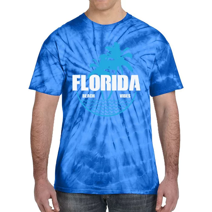 Florida Beach Vibes Usa America Gift Tie-Dye T-Shirt