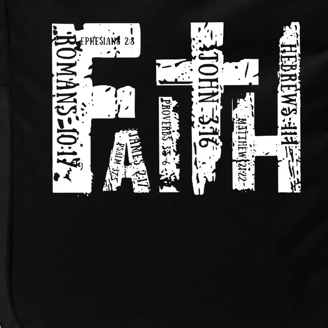 Faith Bible Verse Christian Quote Impact Tech Backpack