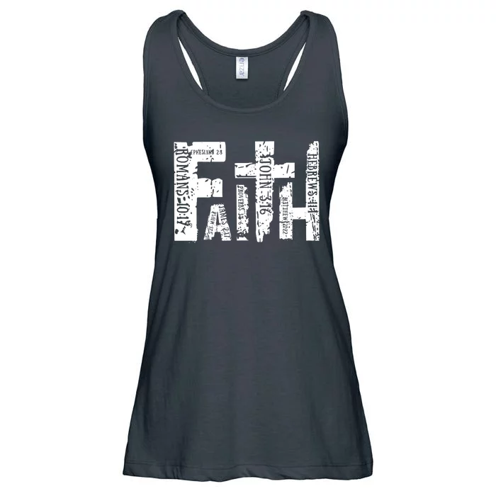 Faith Bible Verse Christian Quote Ladies Essential Flowy Tank