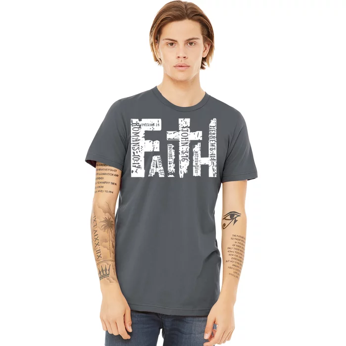 Faith Bible Verse Christian Quote Premium T-Shirt