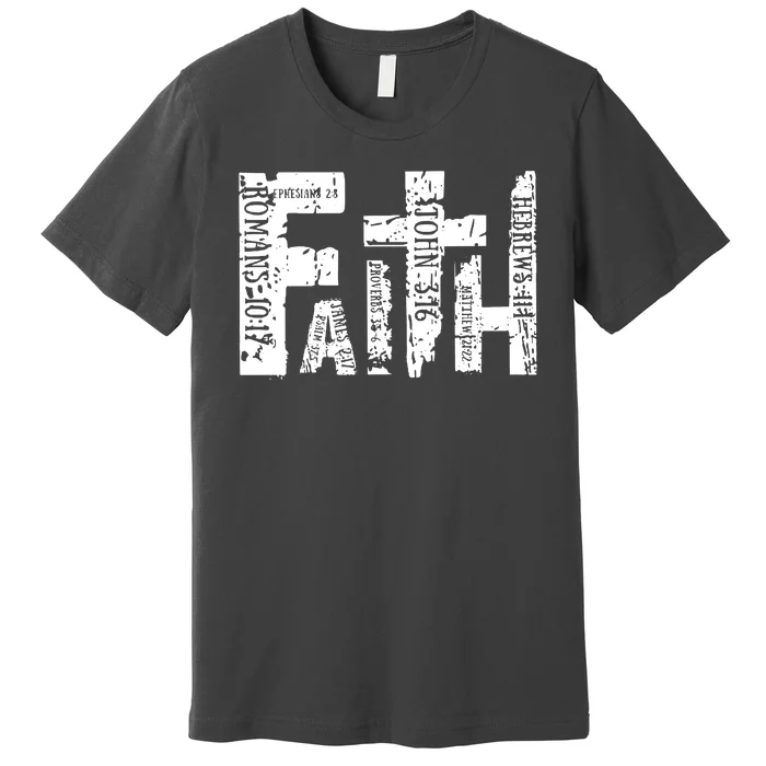 Faith Bible Verse Christian Quote Premium T-Shirt