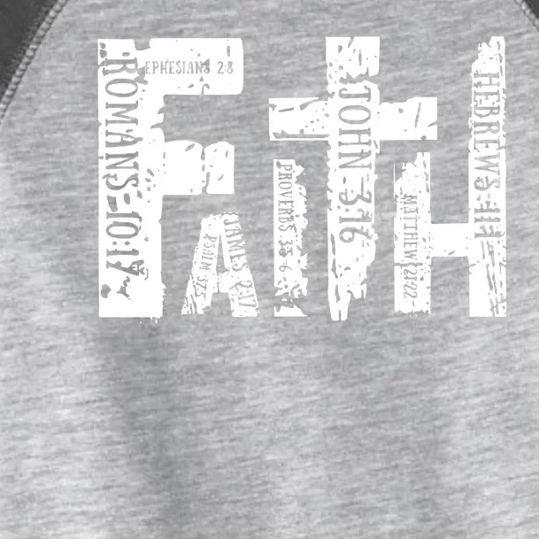 Faith Bible Verse Christian Quote Toddler Fine Jersey T-Shirt